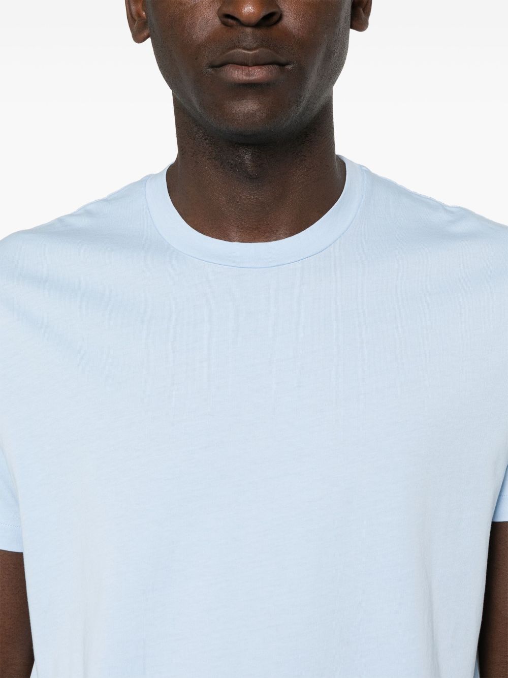 FINAMORE 1925 NAPOLI T-shirts and Polos Clear Blue-Topwear-Finamore 1925 Napoli-L-Urbanheer