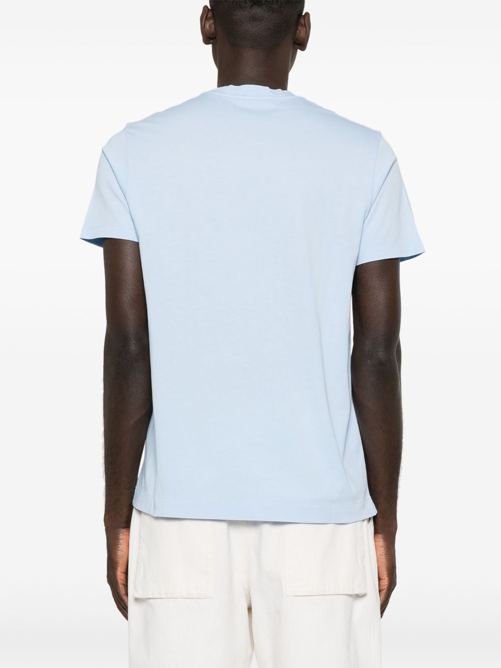 FINAMORE 1925 NAPOLI T-shirts and Polos Clear Blue-Topwear-Finamore 1925 Napoli-L-Urbanheer