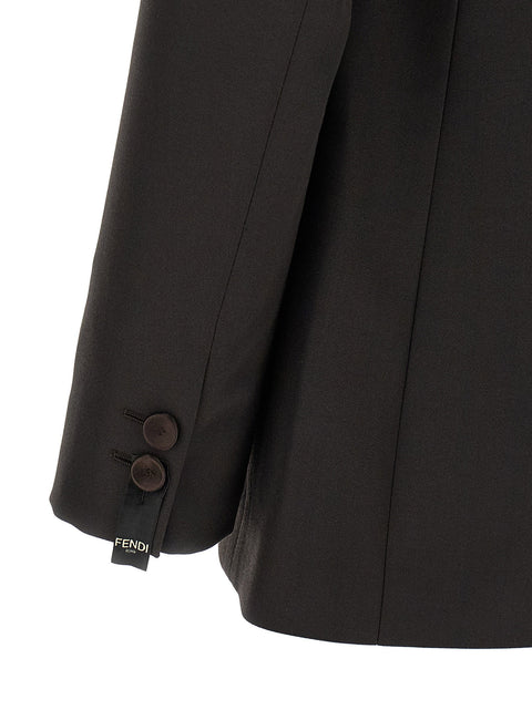 Fendi Crepe Wool Blazer