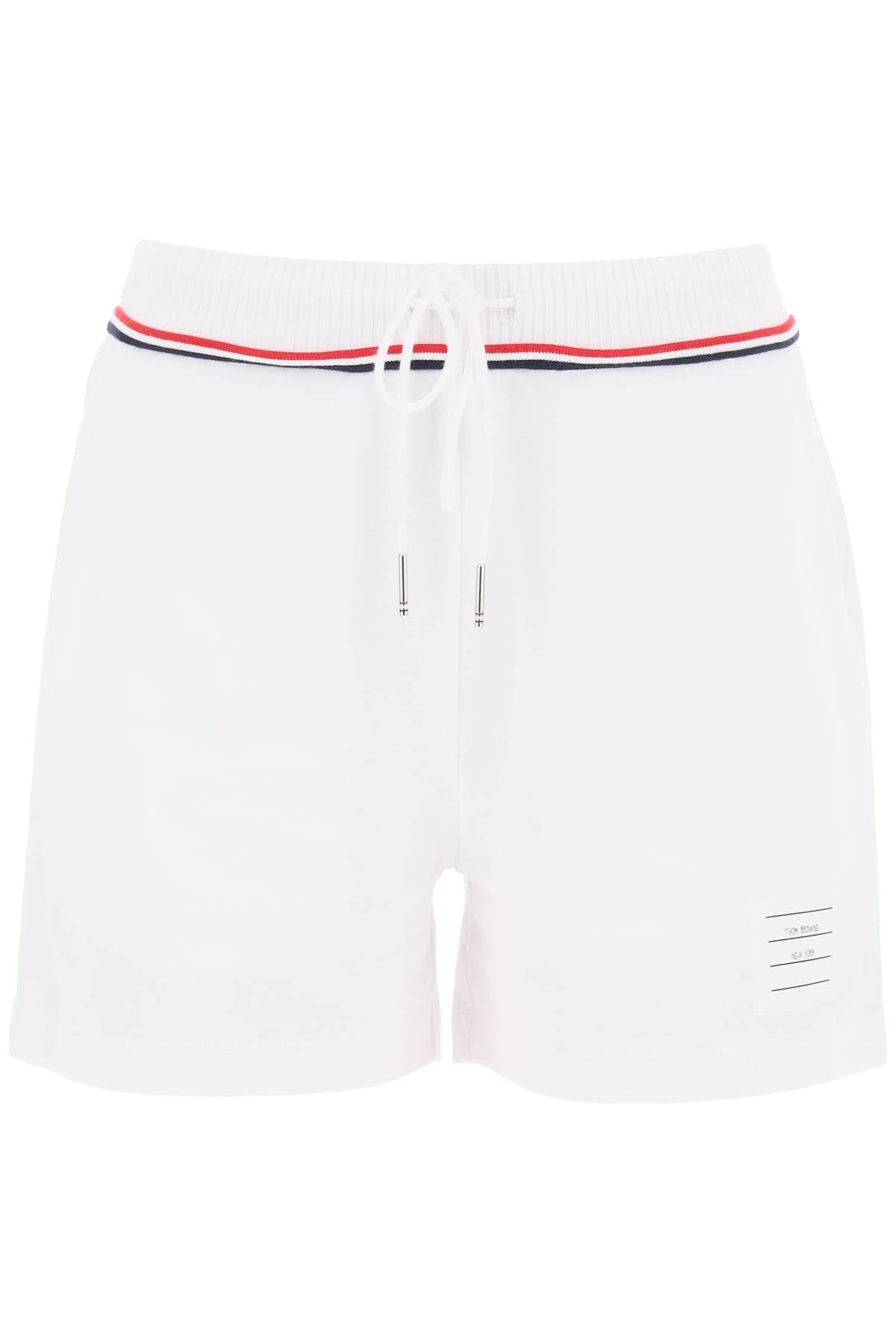 Thom Browne Sweatshorts In Cotton-THOM BROWNE-White-40-Urbanheer