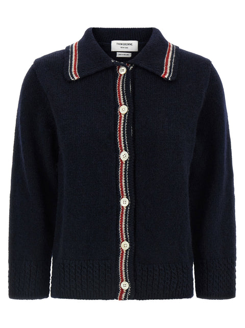 Thom Browne Hector Intarsia Cardigan