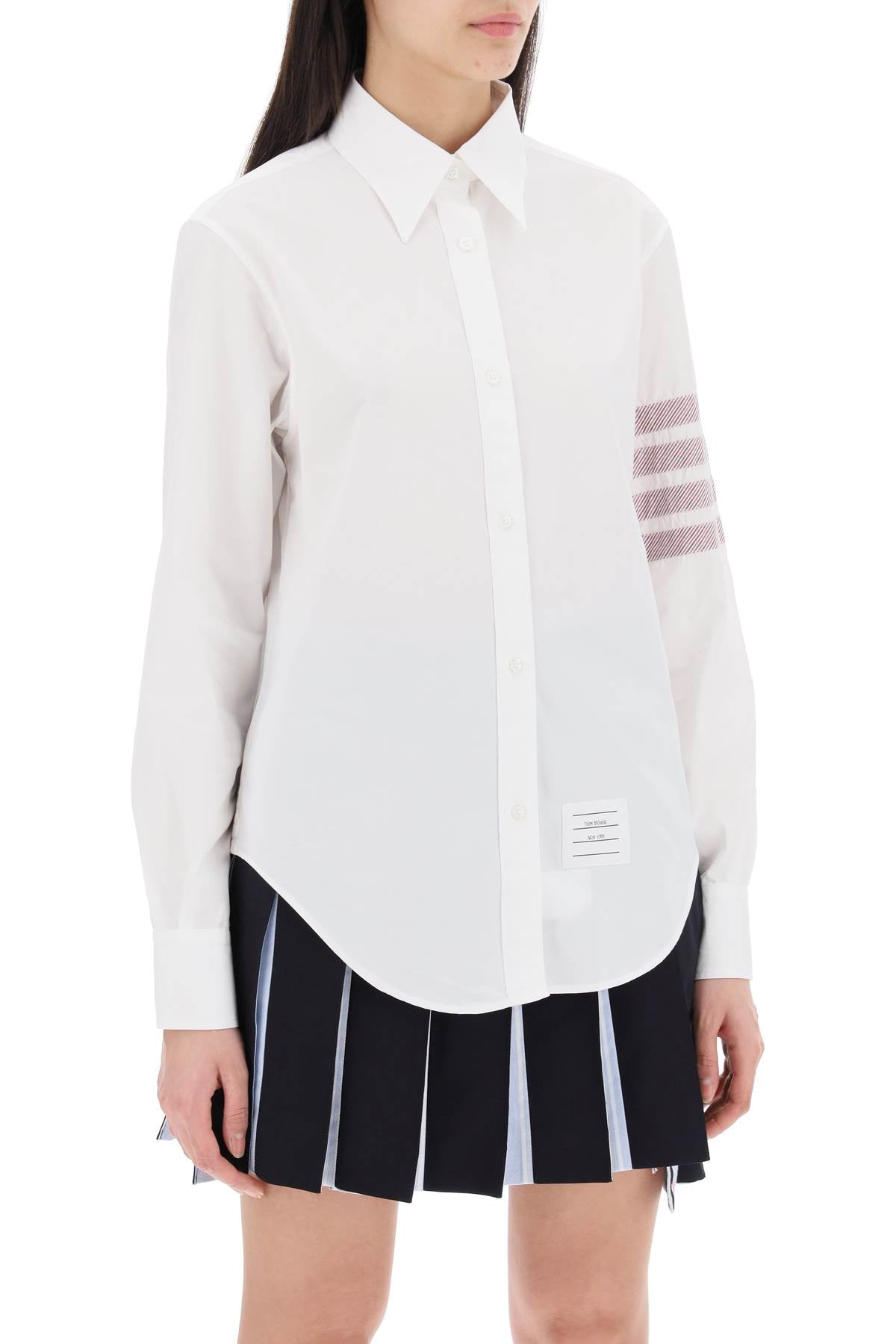 Thom browne "easy fit poplin shirt-SHIRT-THOM BROWNE-40-White-Urbanheer