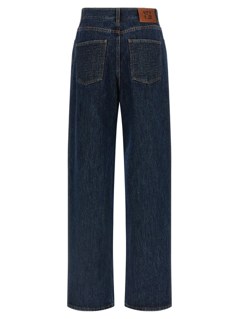 Fendi Ff Padded Jeans