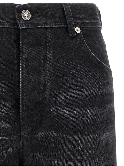 Fendi Yellow Stitching Jeans With Visible Thread