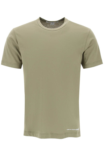 Comme des garcons shirt logo print t-shirt Khaki-T-Shirt-COMME DES GARCONS SHIRT-S-Urbanheer