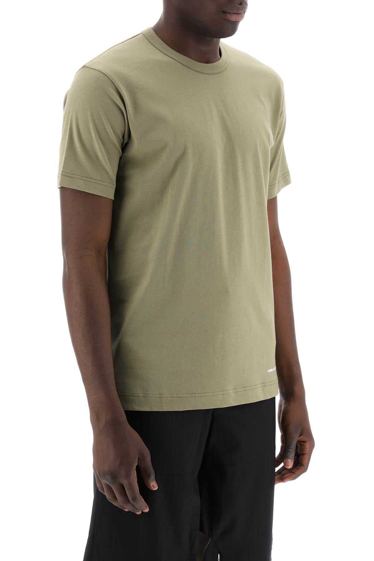 Comme Des Garcons Shirt Logo Print T-Shirt Khaki-T-Shirt-COMME DES GARCONS SHIRT-S-Urbanheer