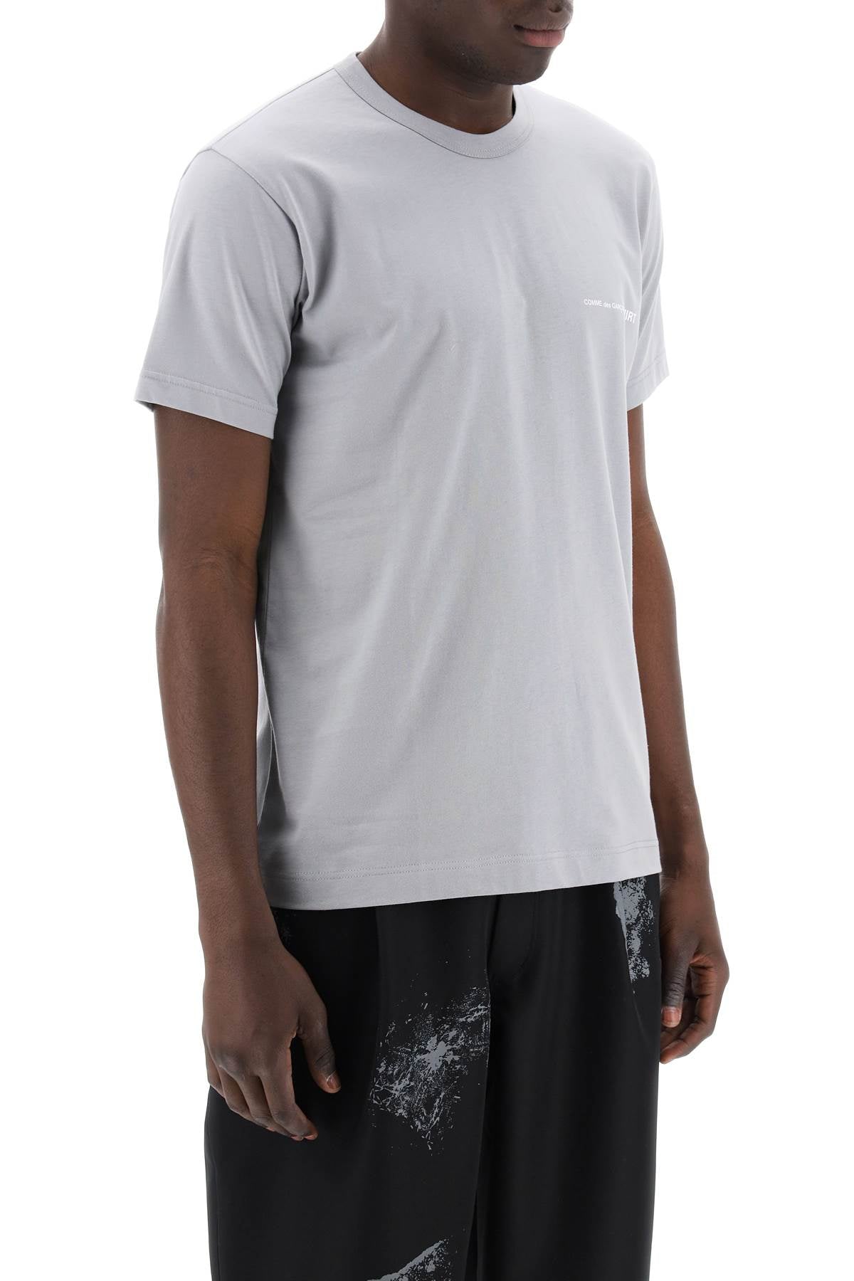 Comme Des Garcons Shirt Logo Print T-Shirt Grey-T-Shirt-COMME DES GARCONS SHIRT-S-Urbanheer