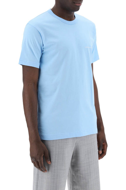 Comme des garcons shirt logo print t-shirt Light blue-T-Shirt-COMME DES GARCONS SHIRT-Urbanheer