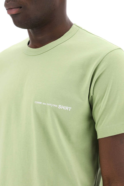 Comme des garcons shirt logo print t-shirt Green-T-Shirt-COMME DES GARCONS SHIRT-Urbanheer