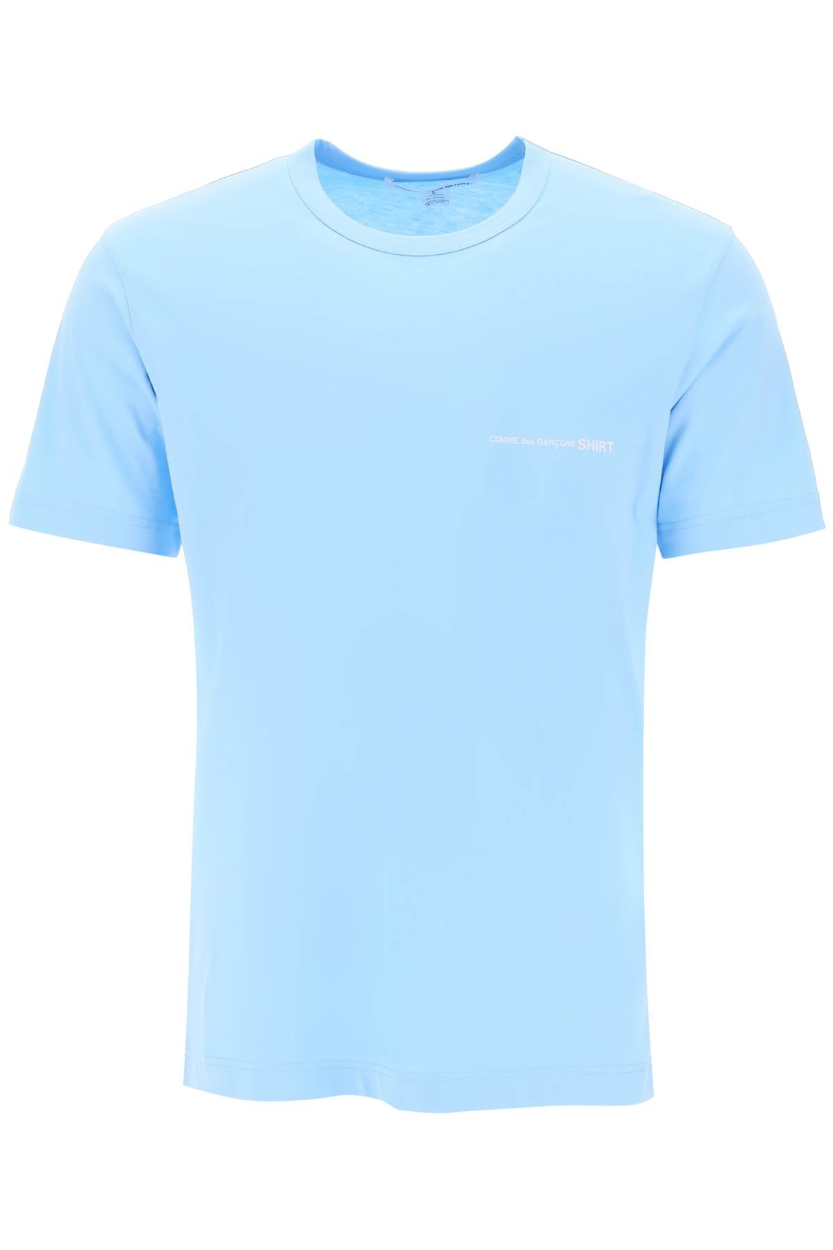 Comme Des Garcons Shirt Logo Print T-Shirt Light Blue-T-Shirt-COMME DES GARCONS SHIRT-S-Urbanheer