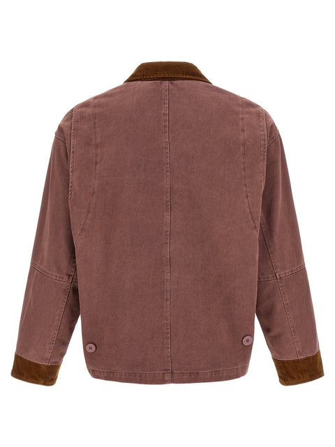 Found Canvas Jacket With Embroideries
