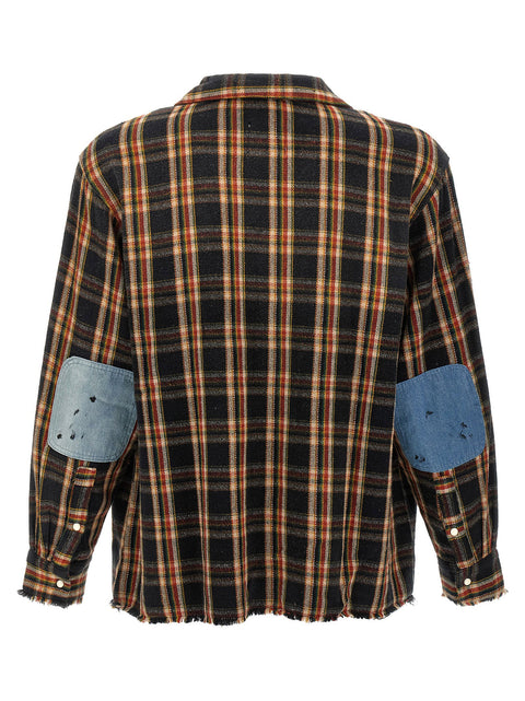 Found Plaid Denim Shirt