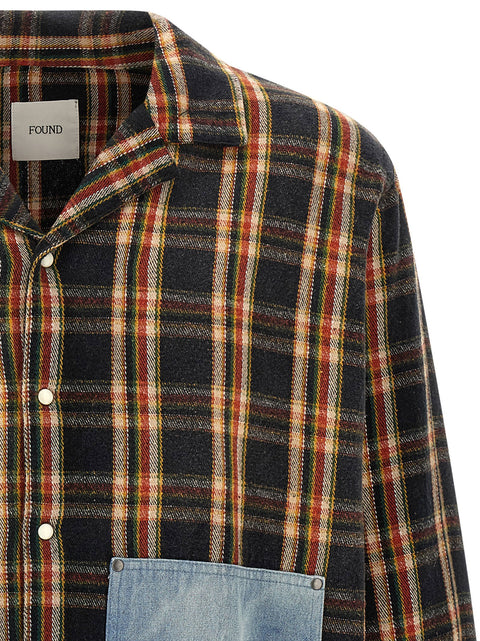 Found Plaid Denim Shirt