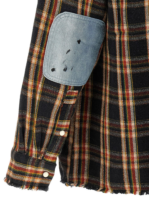 Found Plaid Denim Shirt