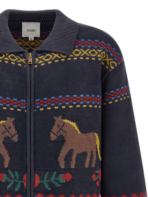 Found Isles Cardigan With Intarsia