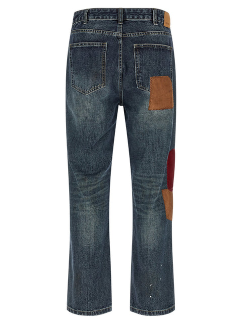 Found Patchwork Jeans