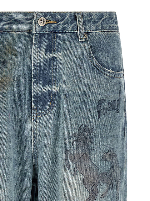 Found Hand Art Jeans