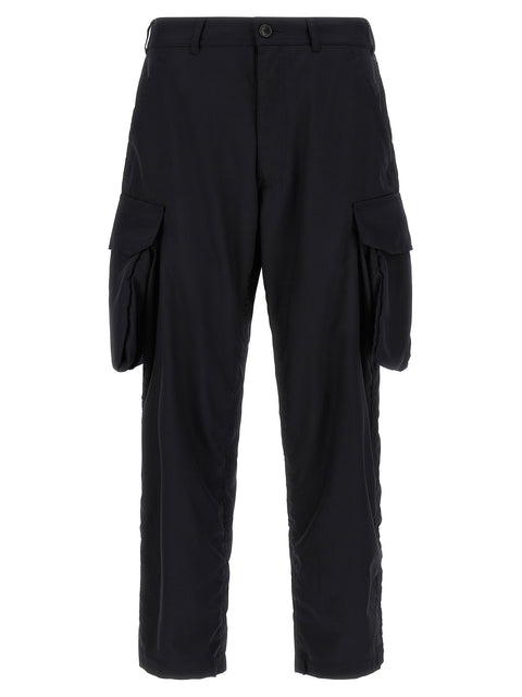 Comme Des Garcons Shirt Pinstriped Cargo Pants