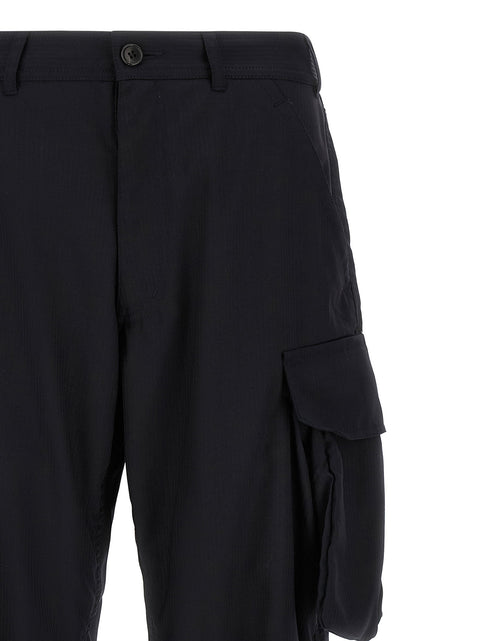 Comme Des Garcons Shirt Pinstriped Cargo Pants