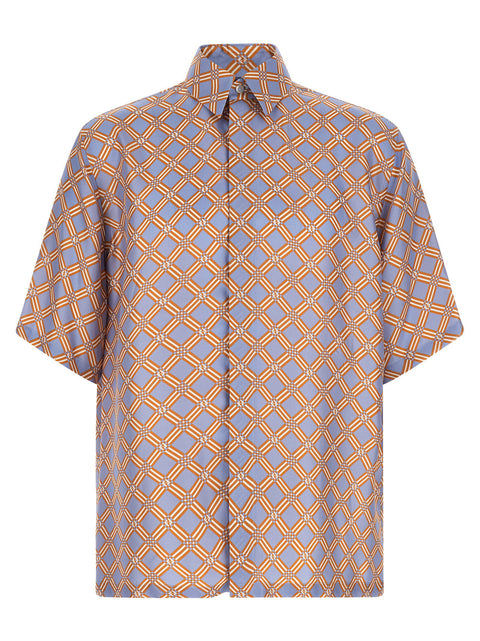 Fendi Net Print Silk Shirt