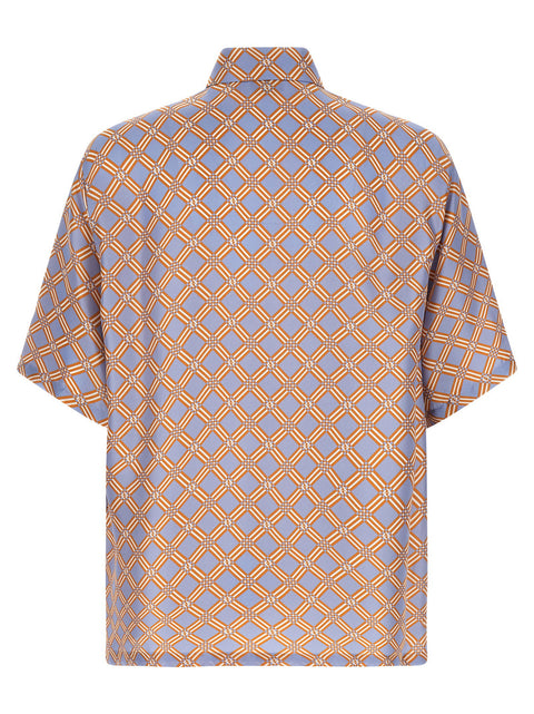 Fendi Net Print Silk Shirt