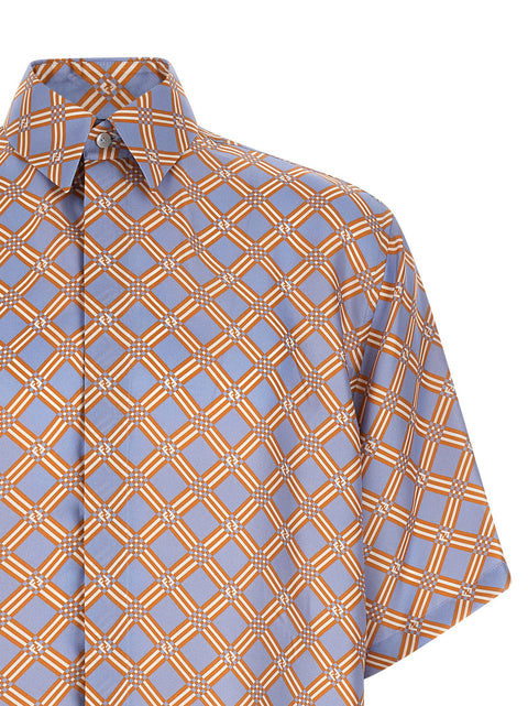 Fendi Net Print Silk Shirt
