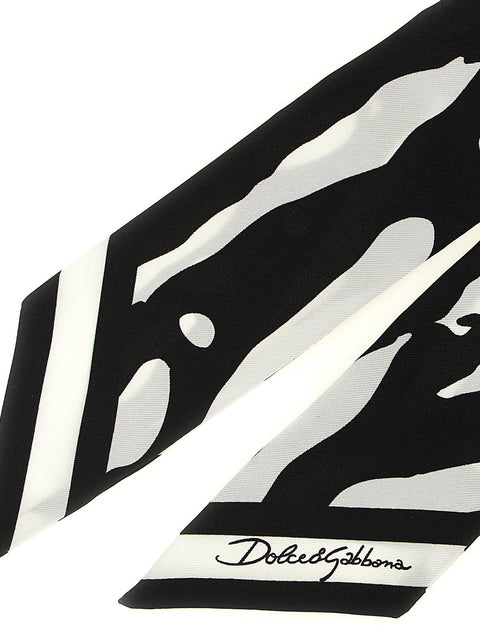 Dolce & Gabbana Zebra Print Scarf