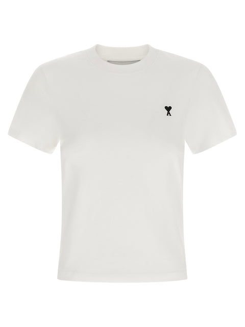 Ami Paris Ami De Coeur Cropped T-shirt
