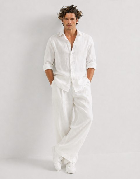 Bahama Linen Shirt - White
