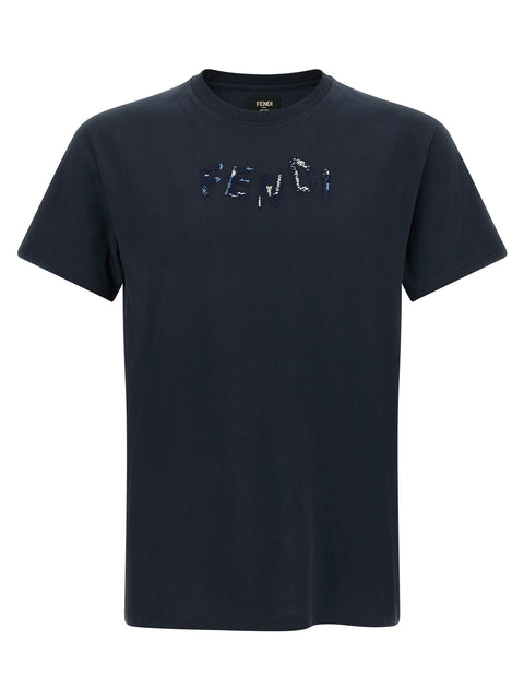 Fendi Logo Embroidery T-shirt