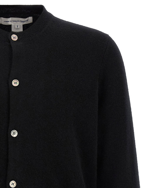 Comme Des Garcons Shirt Color-block Detail Cardigan