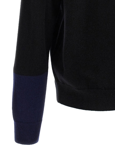 Comme Des Garcons Shirt Color-block Detail Cardigan