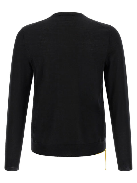 Fendi Yellow Stitching Sweater With Visible Thread