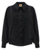 Farm Rio Black Embroidered Shirt