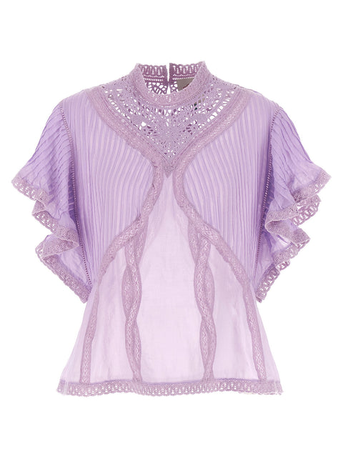 Farm Rio Openwork Detail Blouse