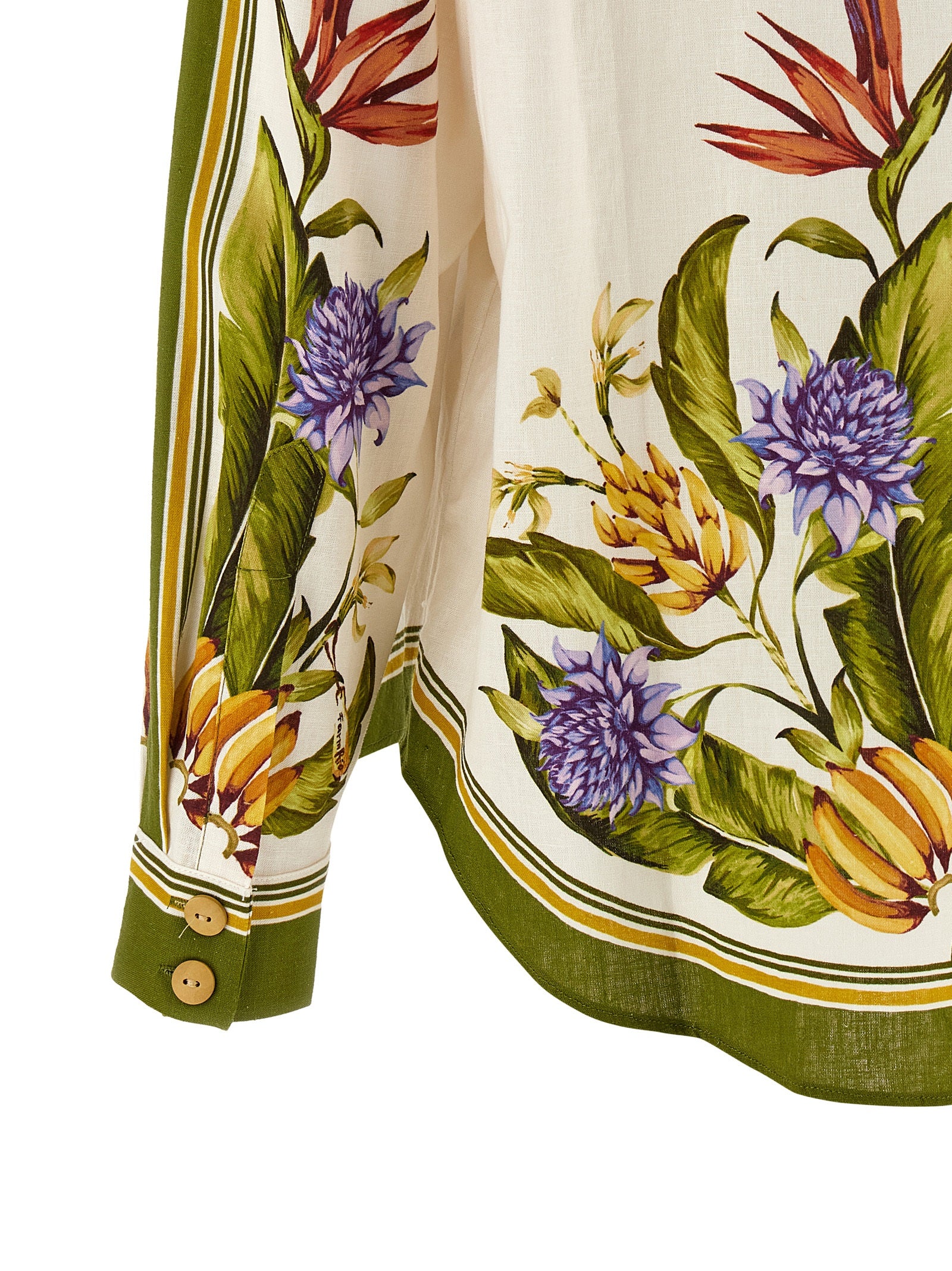 Farm Rio Sand Tropical Scarf Shirt