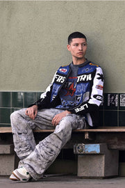 Fast Life Mesh Motorcycle Jacket-Jacket-First Row-S-Blue-Urbanheer