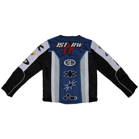 Fast Life Mesh Motorcycle Jacket-Jacket-First Row-S-Blue-Urbanheer
