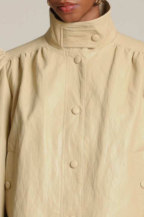 Faux-Ever Leather™ Puff Sleeve Jacket
