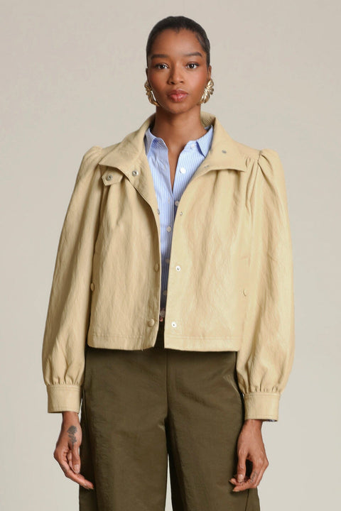 Faux-Ever Leather™ Puff Sleeve Jacket