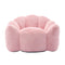 Faux Fur Bean Bag Lounge Chair with Armrests – Pink