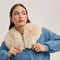 Faux Fur Detachble Denim Jacket-Jacket-Bluivy-S-LT.DENIM-Urbanheer