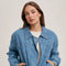 Faux Fur Detachble Denim Jacket-Jacket-Bluivy-S-LT.DENIM-Urbanheer