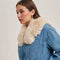Faux Fur Detachble Denim Jacket-Jacket-Bluivy-S-LT.DENIM-Urbanheer