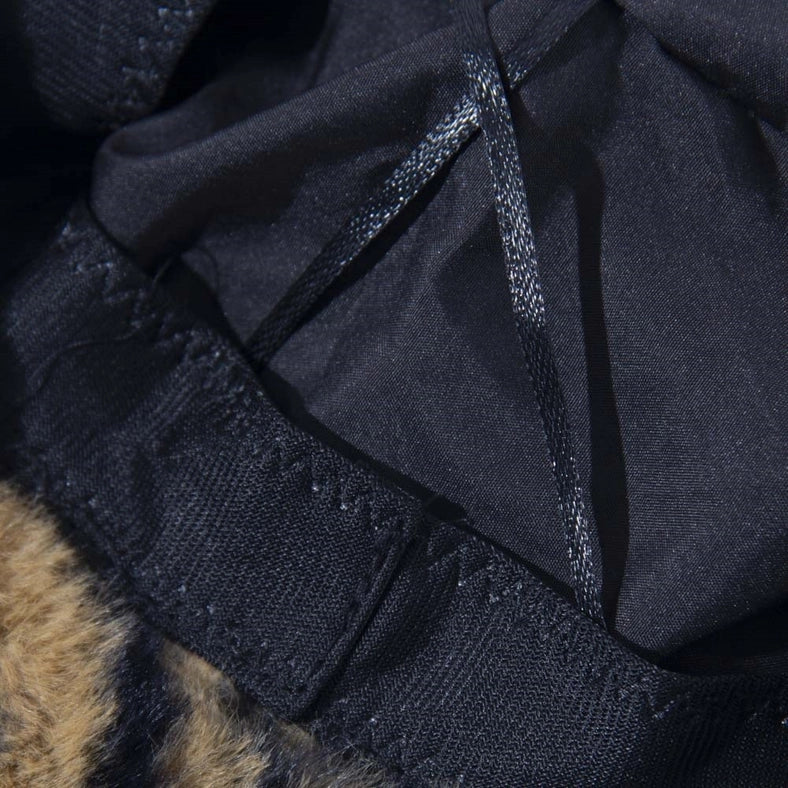 Faux Fur Fuzzy Textured Bucket Hat, Tiger-Bucket Hats-Olive & Pique-12 x 9 x 0.5 in (30.5 x 22.9 x 1.3 cm)-Urbanheer