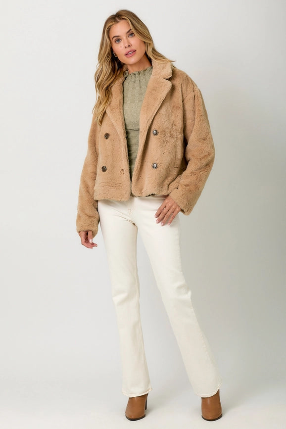 Faux Fur Jacket-Jacket-Mystree-S-Latte-Urbanheer