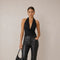 Faux Leather Bootcut Pants