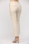 Faux Leather Flare Pants-Pants-FATE-S-ECRU-Urbanheer