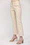 Faux Leather Flare Pants-Pants-FATE-S-ECRU-Urbanheer