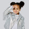 Faux Leather Metallic Moto Jacket with Fringe Back Detail-Jacket-Hannah Banana-12M-SILVER-Urbanheer